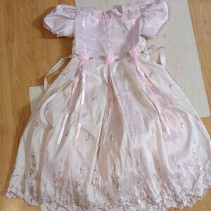Sara Too / Dress / Kids Girls / Size 6 / Pink Rose Print / Floral Special Occasi
